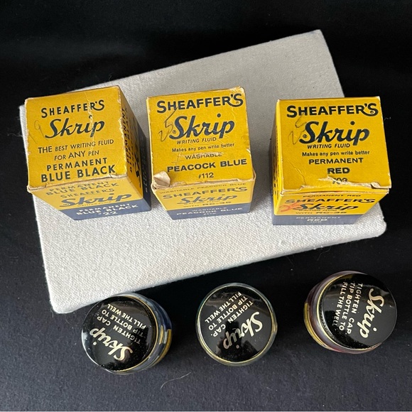 7 Bottles with 6 boxes - Writing Fluid & Drawing Ink - Vintage - Picture 7 of 14